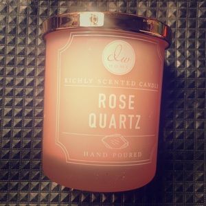a Rose Quartz candle